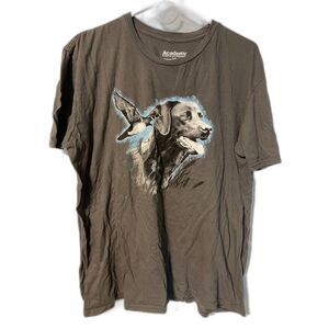 Men's Academy Sports & Outdoors Gray Hunting Dog Duck Shirt XL